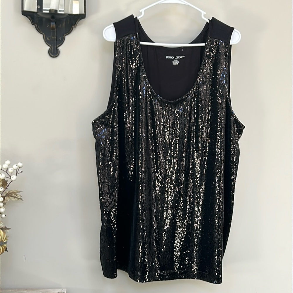 Jessica London Sequined Tank Top 26/28